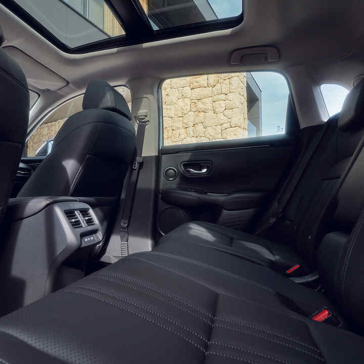 Rear seat showing ISO fix points