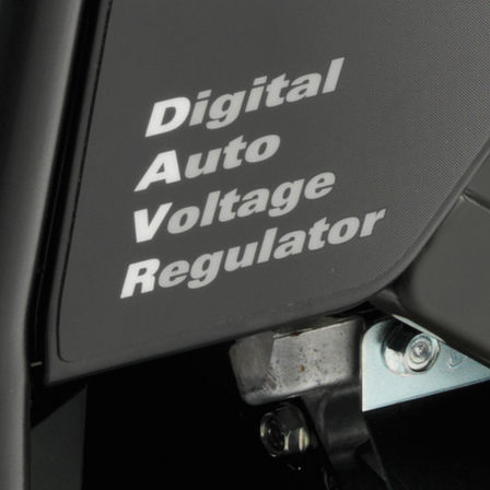 close up of digital auto voltage regulator.