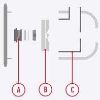 Illustration of high flow rate water pump watertight design.