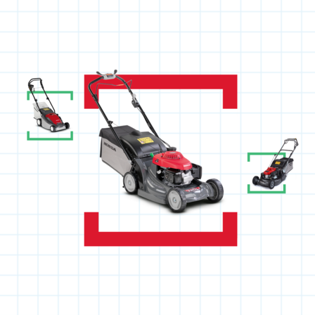 3x lawnmowers with help me choose illustration.