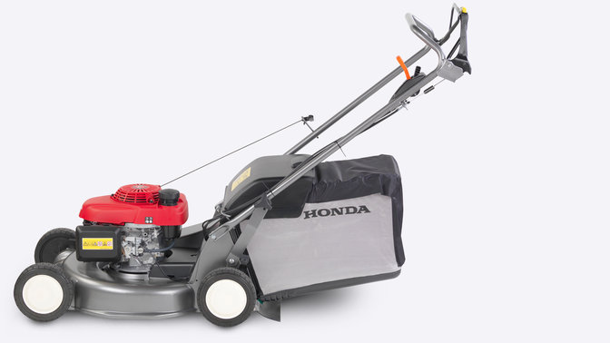 Lawnmower, side view, left facing.