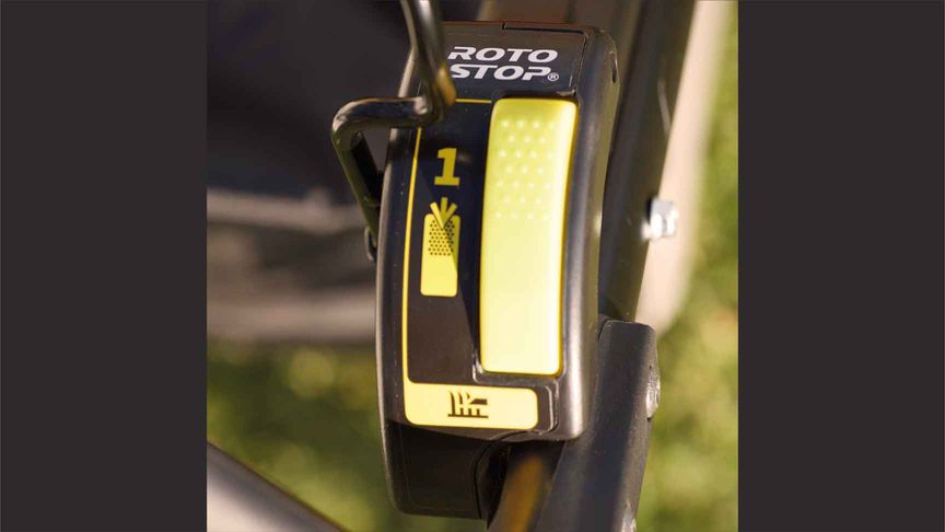 Roto-stop blade stop system on the HRX