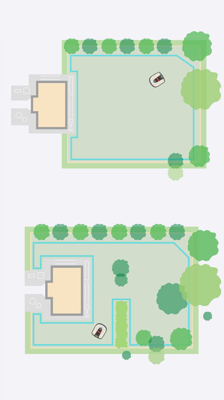 Diagram of Miimo in a garden location.