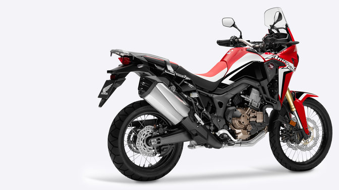 Africa Twin on white background