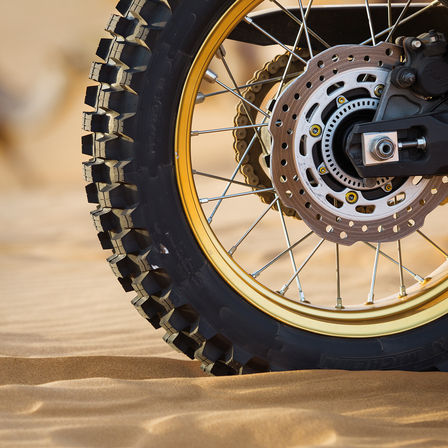 wheel in sand