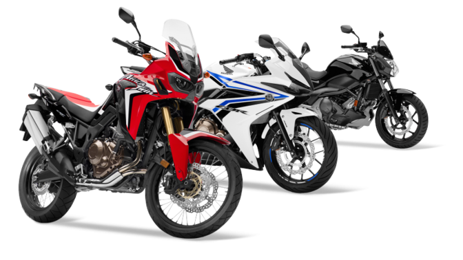 How do you find dealerships that sell Honda motorbikes?