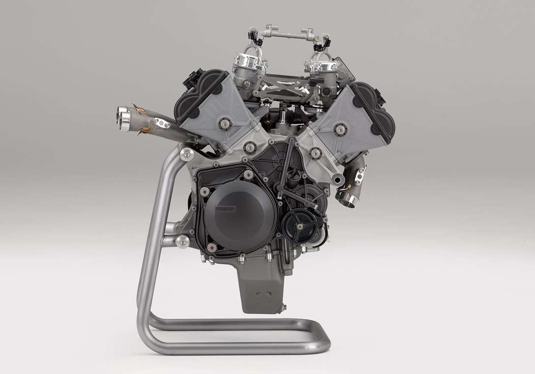 Close up view of the RC213V-S's Engine