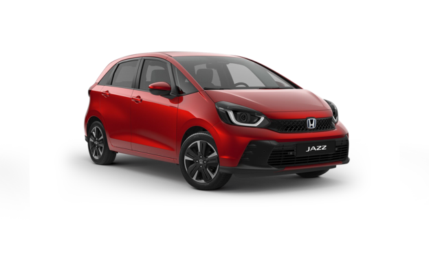 Honda Jazz Hybrid red