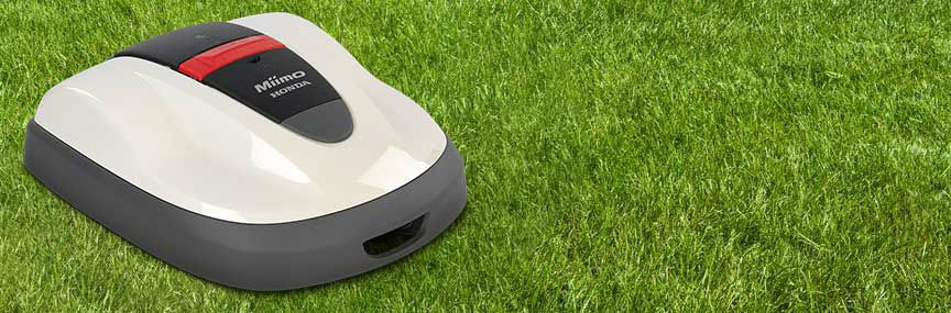 Front three quarters of a Miimo on grass.