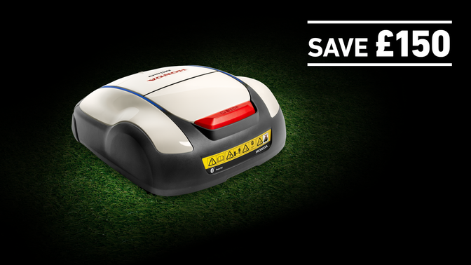 HRM1500 live on grass in a dark background with save £150