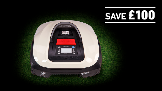 HRM40 live on grass in a dark background with save £100