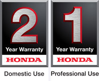 domestic use professional use honda marine 1 year 2 year warranty