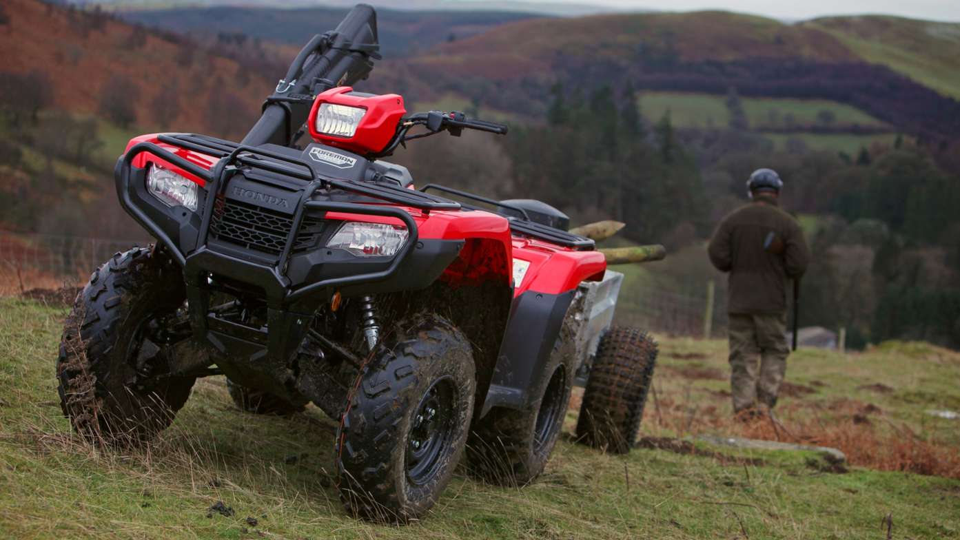 Foreman being used by model, field location.