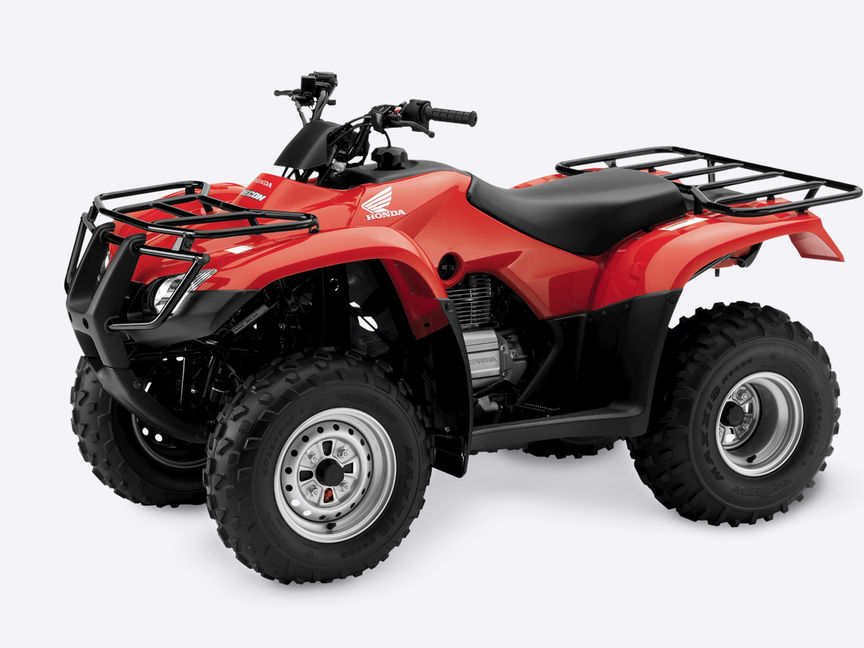 Front three-quarter, left facing Fourtrax 250.