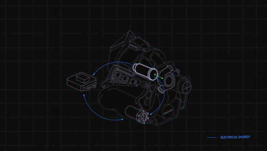 3d CAD of a Motor generator unit