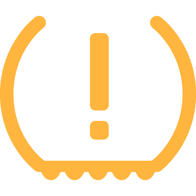 Honda Jazz Low Tyre Pressure or Deflation Warning symbol