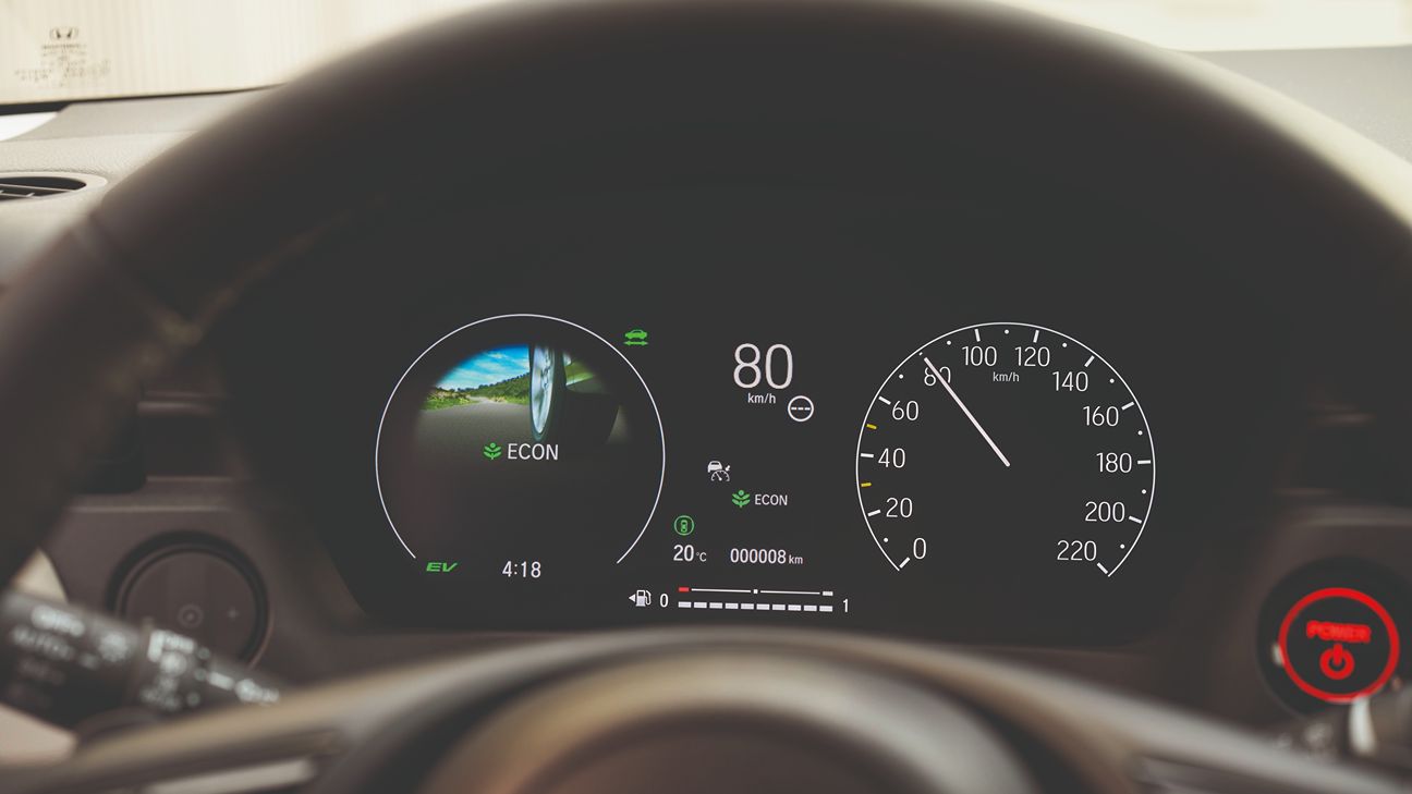 Honda car dashboard