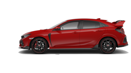 Side facing Honda Civic Type R.