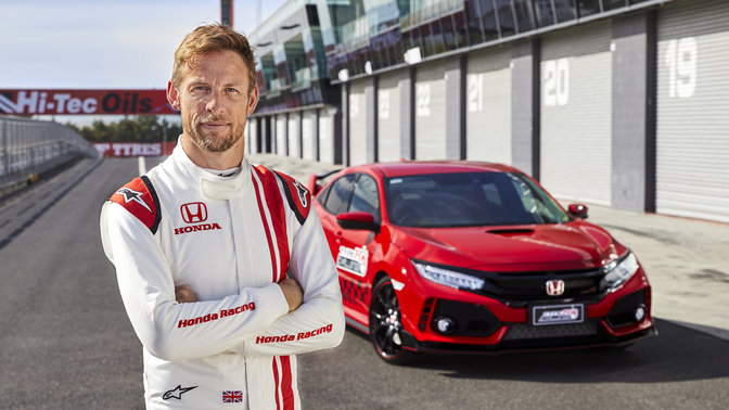 The Honda Civic Type R with Jenson Button