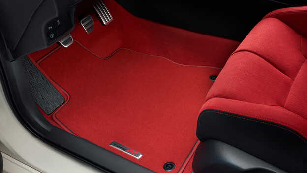 Close up of the elegance floor mats.