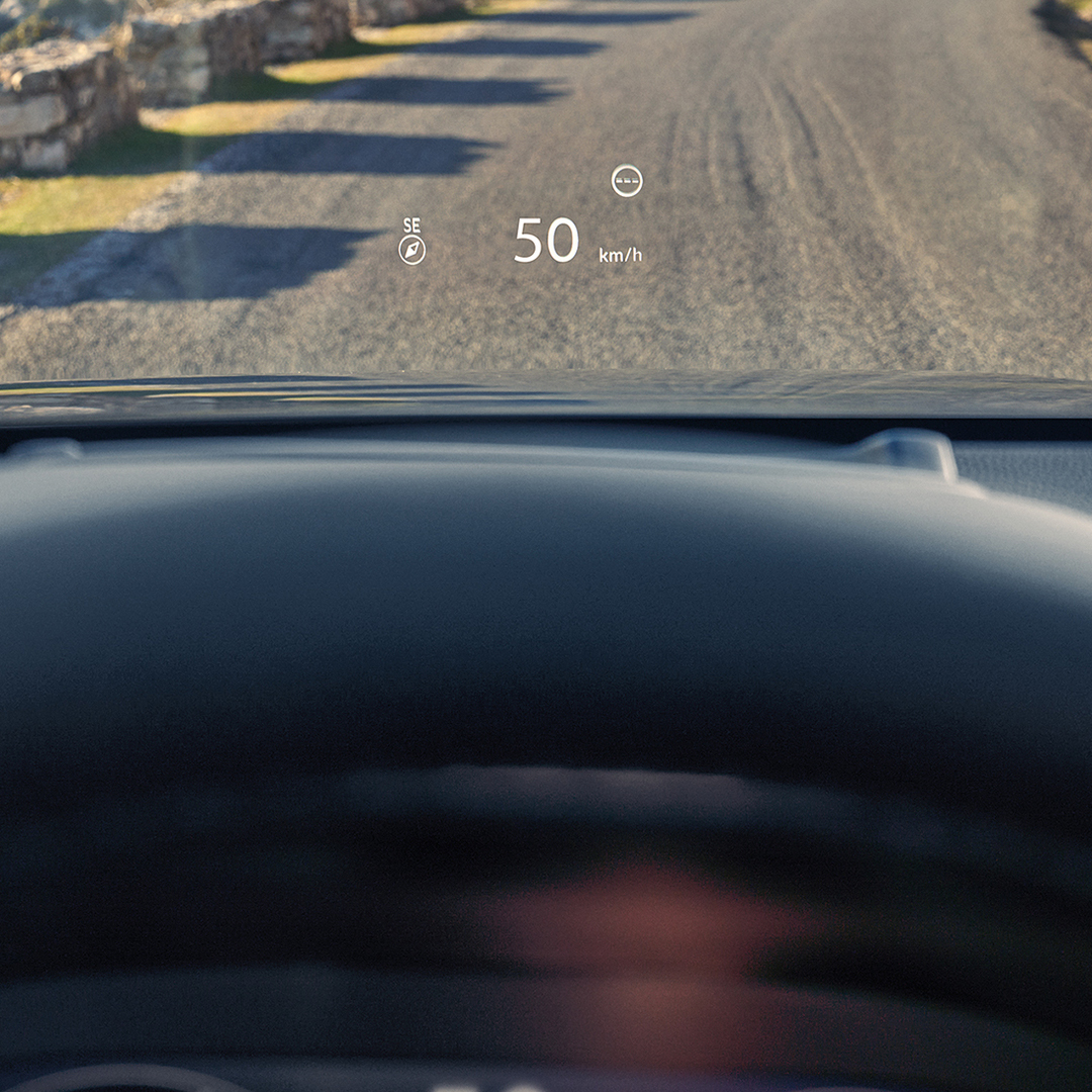 Close up of Honda CR-V Hybrid Head Up Display.