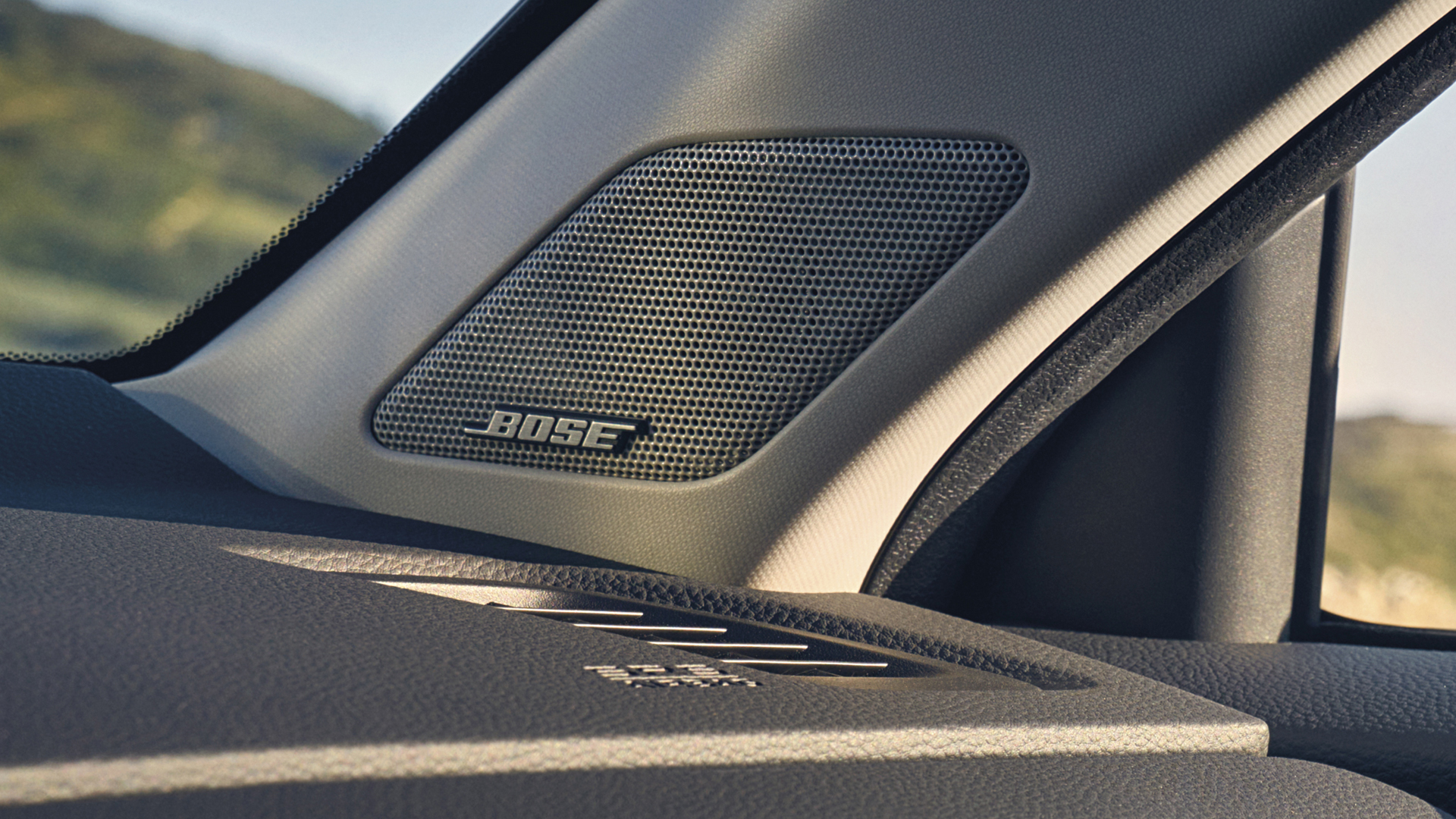 Close up of Honda CR-V Hybrid Bose speakers.