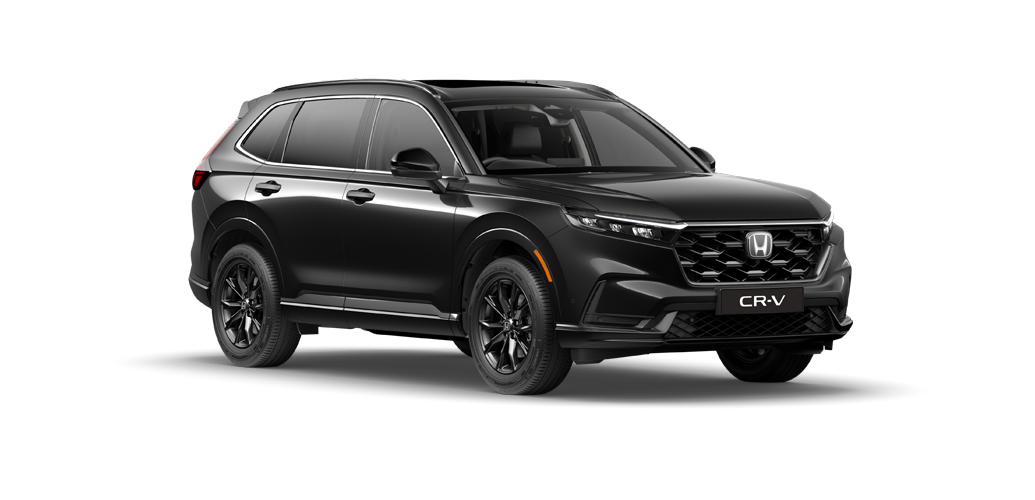 Honda CR-V Elegance Tech front 3/4 facing in black