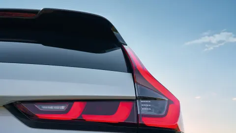 CR-V Hybrid SUV close of up exterior rear lights.