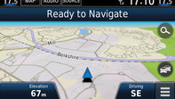 Close up view of the Honda CR-V 7" navigation system.