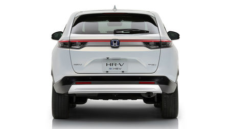 Rear facing Honda HR-V in studio