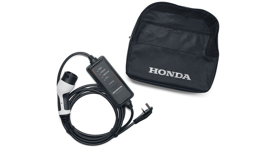 Close up of Honda E Power Charger mode 2 charging cable.