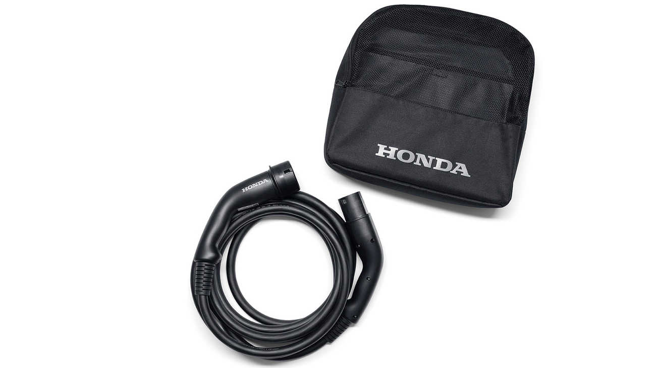 Close up of Honda E Power Charger mode 3 charging cable.