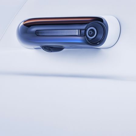 Close up of Honda e.