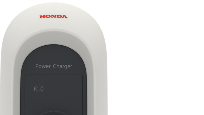 Honda e charger in action.