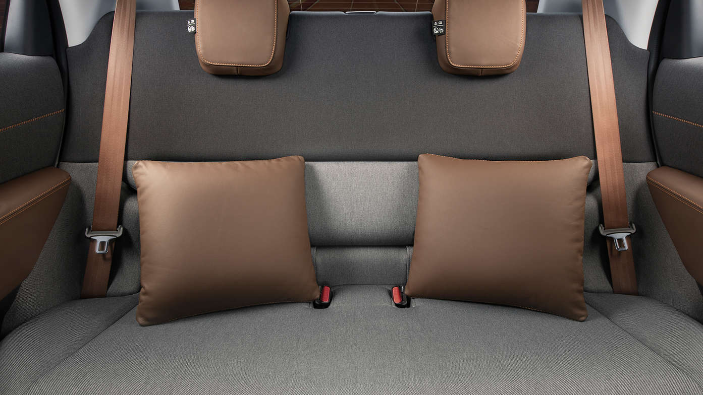 Rear seats with Leather Cushion Set / Dark Brown
