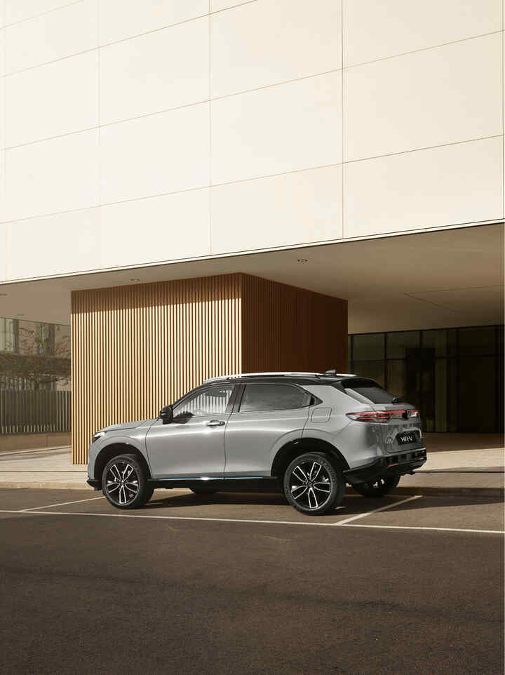 Honda HR-V parked on the side of a street.