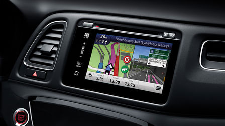 Honda HR-V close up of the infotainment system.