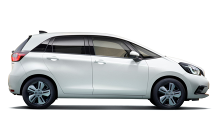 Three-quarter front view Honda Jazz Hybrid