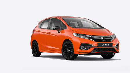 Front three-quarter facing Honda Jazz.