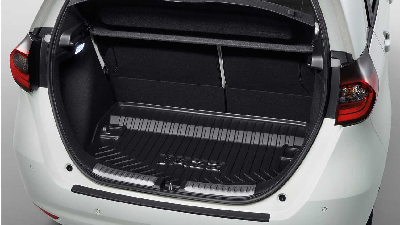 Close up of Honda Jazz Hybrid Interior with Convienience Pack Door Sill Trim