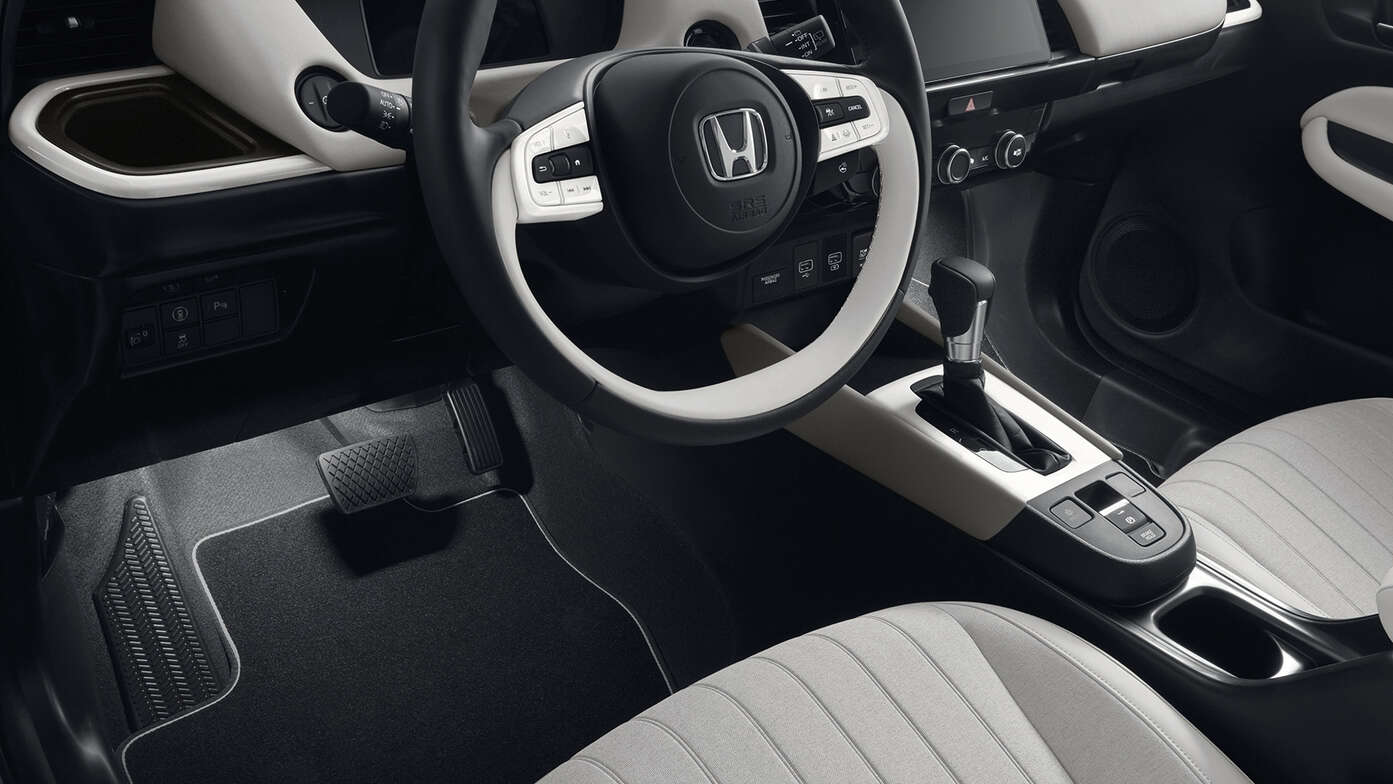 Close up of Honda Jazz Hybrid Interior with Illumination pack.