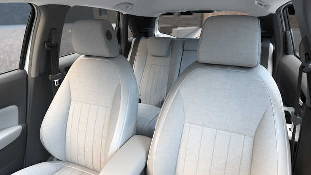 Close up of interior seats