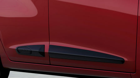 Black door exterior rubbing strips