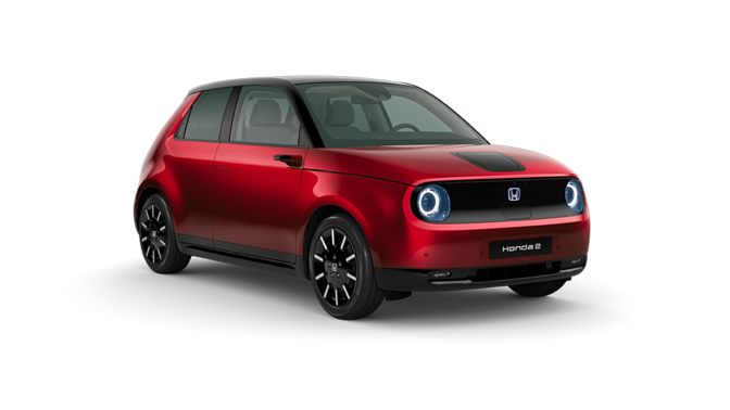 Front three quarter Honda e Advance.