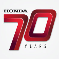 Honda's 70th anniversary logo.