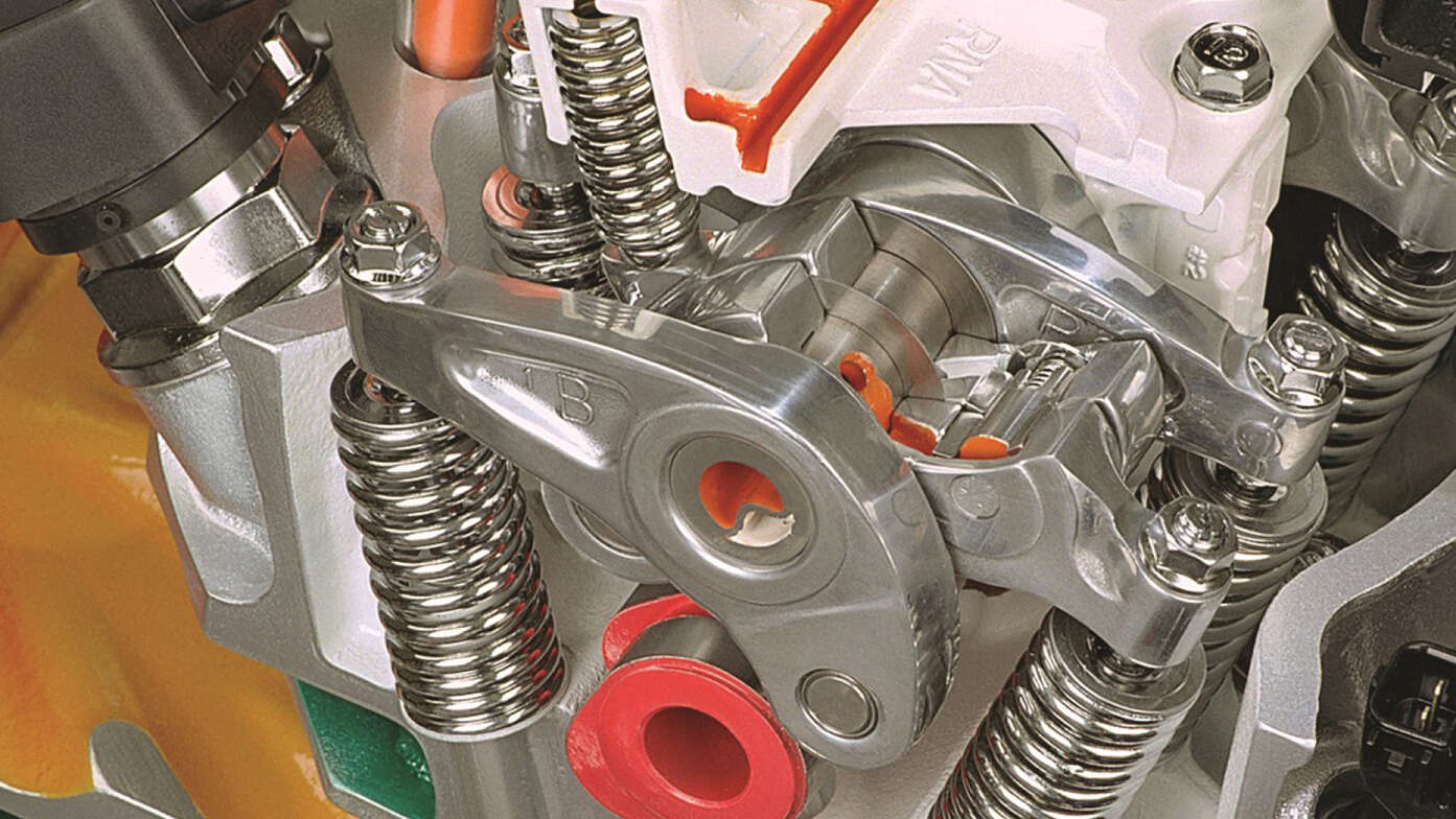 Close up of Honda Vtech engine