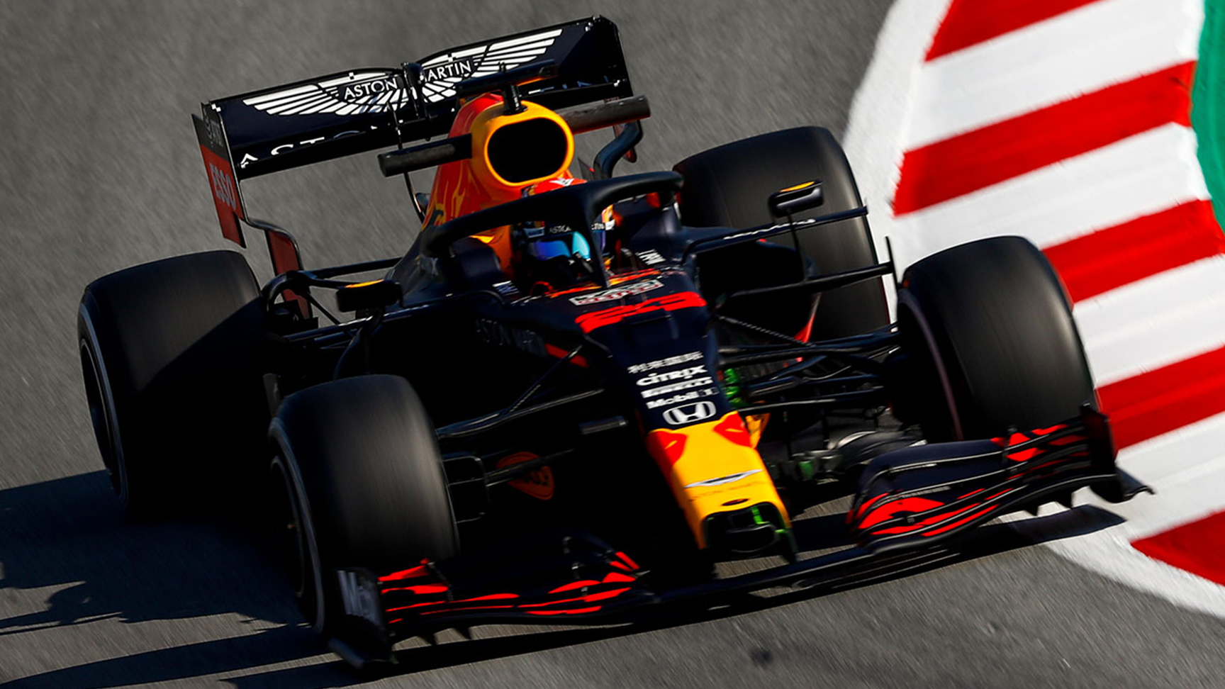 The Aston Martin Red Bull Formula One car.