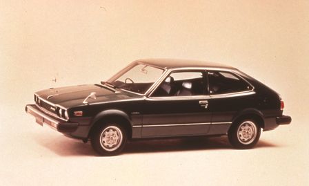The original Honda Accord, side facing.