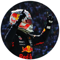 Max Verstappen celebrating