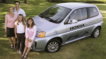 The first family to buy a Honda FCX.